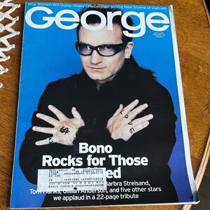 George Magazine with Bono Cover
